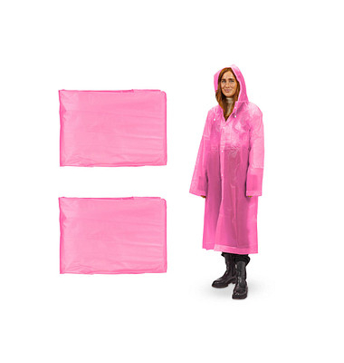 Regenmantel, pink, Größe Einheitsgröße