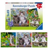 Ravensburger Süße Samtpfötchen Puzzle 3x 49 Teile