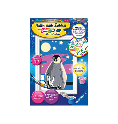 Ravensburger Malen-nach-Zahlen Kleiner Pinguin mehrfarbig