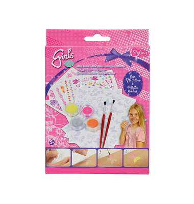 Simba Klebetattoo-Set Steffi LOVE Girls Glitter verschiedene Motive Simba Klebetattoo-Set Steffi LOVE Girls Glitter verschiedene Motive
