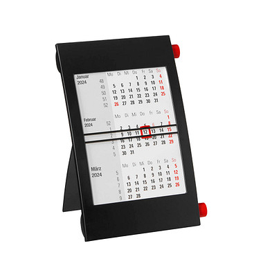 Tischkalender Drehkalender 20242025 schwarzrot