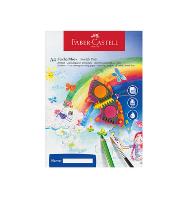 FABER-CASTELL Zeichenblock DIN A4
