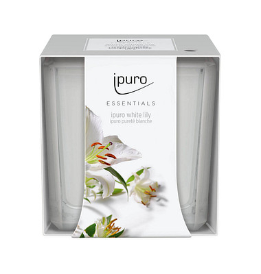 Duftkerzen white lily IFC2206 weiß ca. 23 Stunden Brenndauer
