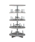 Ordnerdrehsäule 100355 grau, 4 Etagen, 96 Ordner, 163x80,5cm (HxØ)