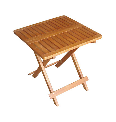 Garden Pleasure Gartentisch Cleveland braun quadratisch 50,0 x 50,0 x 50,0 cm