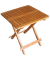 Garden Pleasure Gartentisch Cleveland braun quadratisch 50,0 x 50,0 x 50,0 cm