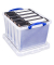 Aufbewahrungsbox 40CCB-PK3, 40 Liter, mit Deckel, au&szlig;en 500x395x315mm, recycelbares Polypropylen transparent