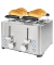 Toaster PC-TA 1252 PC-TA 1252, silber, 1260 - 1500 Watt