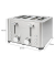 CLATRONIC PC-TA 1252 Toaster silber