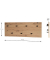 HAKU Möbel Wandgarderobe 37442 eiche Holz 7 Haken 80,0 x 30,0 cm