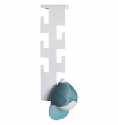 HAKU Möbel Wandgarderobe 47306 weiß Metall 6 Haken 15,0 x 60,0 cm