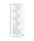 HAKU Möbel Wandgarderobe 47306 weiß Metall 6 Haken 15,0 x 60,0 cm