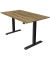 Sitz-Steh-Schreibtisch Move 1, elektrisch höhenverstellbar, 74-123cm (H), 140x80cm (BxT), rechteckig, eiche / anthrazit