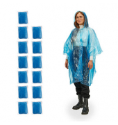 Regenponcho, blau, Größe Einheitsgröße