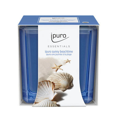 Duftkerzen sunny beachtime IFC2209 blau ca. 23 Stunden Brenndauer