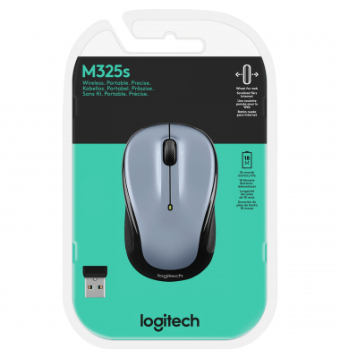 Logitech Maus M325s 910-006813 optisch light silver