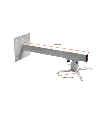 Beamer-Wandhalterung WM 600 grau