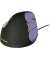 Vertikalmaus Evoluent 4, 5 Tasten, mit Kabel, USB-Kabel, Rechtsh&auml;nder, ergonomisch, hohe Aufl&ouml;sung, optisch, schwarz, violett
