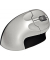 Vertikalmaus Grip Mouse, 2 Tasten, kabellos, USB-Funk, Rechtsh&auml;nder, ergonomisch, optisch, silber