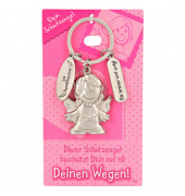Schlüsselanhänger 002 Schutzengel silber