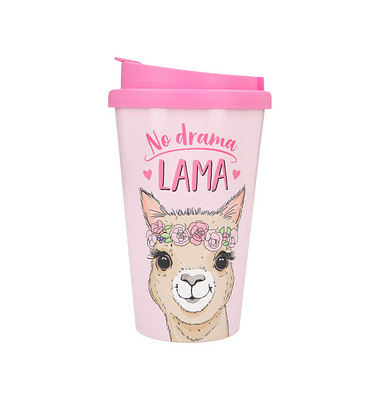 DEPESCHE Isolierbecher To-Go No Drama Lama pink 0,35 l DEPESCHE Isolierbecher To-Go No Drama Lama pink 0,35 l