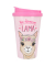 DEPESCHE Isolierbecher To-Go No Drama Lama pink 0,35 l