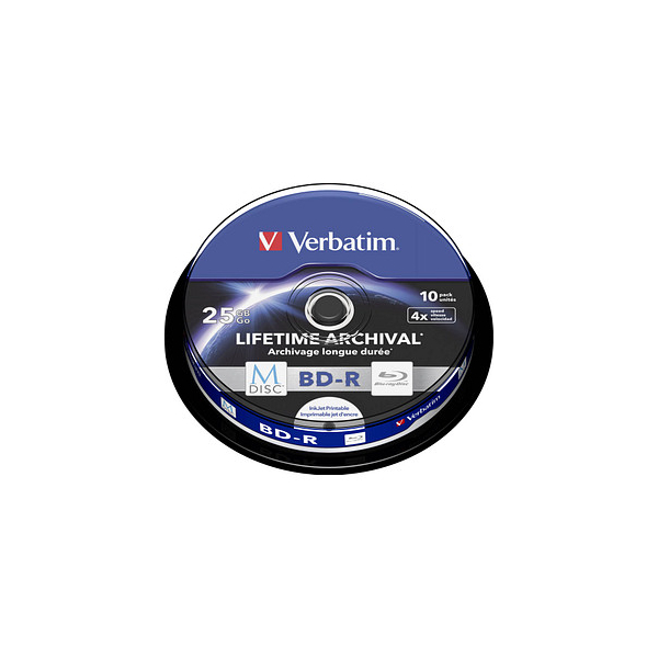 0023942438250 - 43825 DVD Blu-ray 12cm 1x10 Verbatim M-Disc BD-R BluRay 25GB 4x Speed Cakebox printable 43825 0023942438250 0023942438250 - 43825 DVD Blu-ray 12cm 1x10 Verbatim M-Disc BD-R BluRay 25GB 4x Speed Cakebox printable 43825 0023942438250