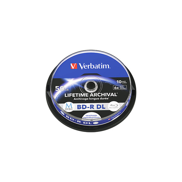 0023942438472 - Blueray-Rohlinge Lifetime Archival 43847 BD-R 50 GB Spindel 0023942438472 10 Stück 0023942438472 - Blueray-Rohlinge Lifetime Archival 43847 BD-R 50 GB Spindel 0023942438472 10 Stück