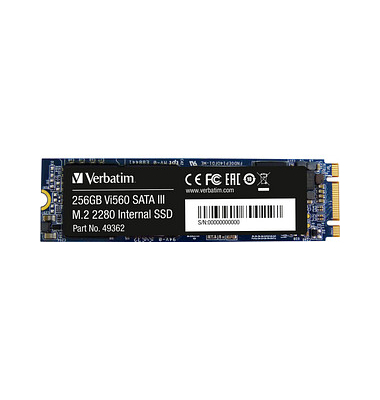 interne Festplatte 49362, schwarz, M.2, 256 GB, SSD
