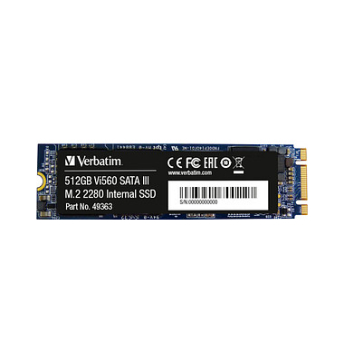 interne Festplatte Vi560 49363, schwarz, M.2, 512 GB, SSD interne Festplatte Vi560 49363, schwarz, M.2, 512 GB, SSD