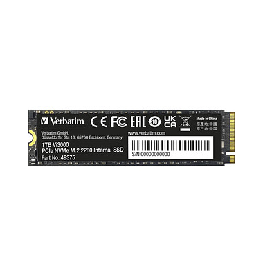 interne Festplatte Vi3000 49375, schwarz, M.2, 1 TB, SSD
