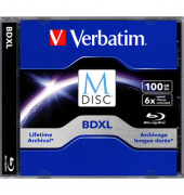 Blueray-Rohlinge 98912 BD-R, 100 GB, Jewel Case 