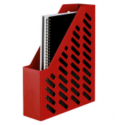Stehsammler 1601-T-17 rot Kunststoff, DIN A4