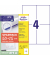 Etiketten ultragrip SPARPACK 50 + 15 Blatt 6601, weiß 105x148mm, rechteckig, 