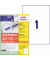 Etiketten ultragrip SPARPACK 50 + 15 Blatt 6603, weiß 210x297mm, rechteckig, 