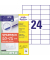 Etiketten ultragrip SPARPACK 50 + 15 Blatt 6605, weiß 70x37mm, rechteckig, 