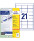 Etiketten ultragrip 6170, weiß 64x36mm, rechteckig, 