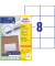 Etiketten ultragrip 3427-200, weiß 105x74mm, rechteckig, 