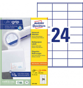 Etiketten ultragrip 3475-200, weiß 70x36mm, rechteckig, 
