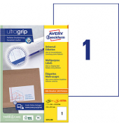 Etiketten ultragrip 3478-200, weiß 210x297mm, rechteckig, 
