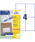 Etiketten ultragrip 3483-200, weiß 105x148mm, rechteckig, 