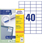 Etiketten ultragrip 3651-200, weiß 52,5x29,7mm, rechteckig, 