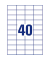 Etiketten ultragrip 3651-200, weiß 52,5x29,7mm, rechteckig, 