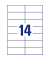 Etiketten ultragrip 3653-200, weiß 105x42,3mm, rechteckig, 