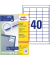 Etiketten ultragrip 3657-200, weiß 48,5x25,4mm, rechteckig, 