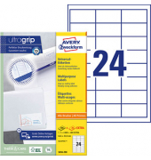 Etiketten ultragrip 3658-200, weiß 64,6x33,8mm, rechteckig, 