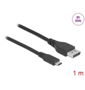 USB CDisplayPort 1.4 Kabel 8 K 60 Hz 1 m schwarz