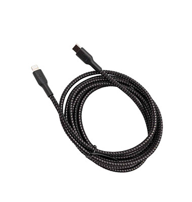 USB-Kabel BoostCharge CAA004bt2MBK, 1m, USB-C auf Lightning, schwarz