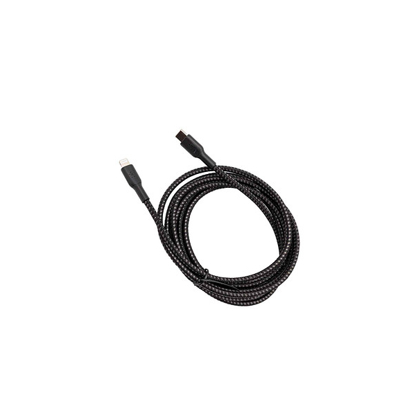 0745883788804 - BOOST CHARGE - Lightning-Kabel - 24 pin USB-C männlich zu Lightning männlich - 2 m - Schwarz - USB-Stromversorgung (18 W)