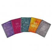 Notizbuch 1348105-99, farbig sortiert, A5, kariert, 70g, 80 Blatt / 160 Seiten